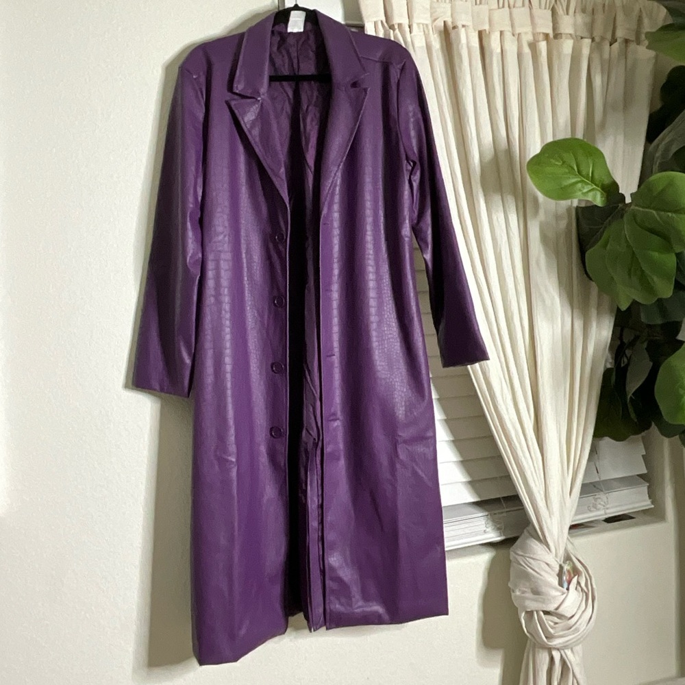 Purple coat!